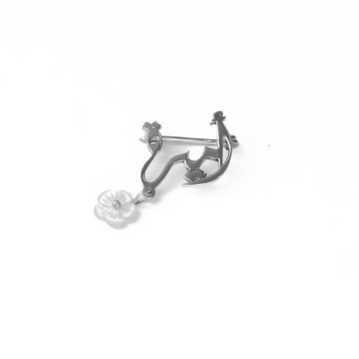 brooch silver brooch silver